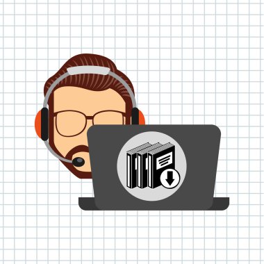 bir elektronik kitap tasarımı kullanan kişi