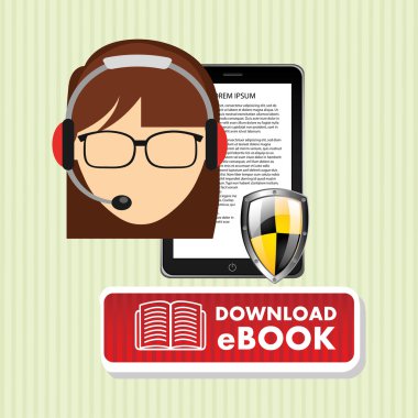 bir elektronik kitap tasarımı kullanan kişi