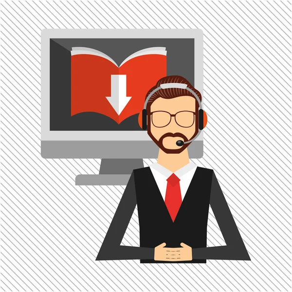 bir elektronik kitap tasarımı kullanan kişi