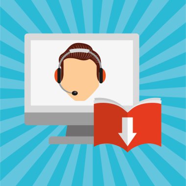 bir elektronik kitap tasarımı kullanan kişi