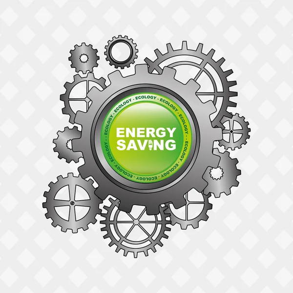 Energy saving  design — Stock Vector