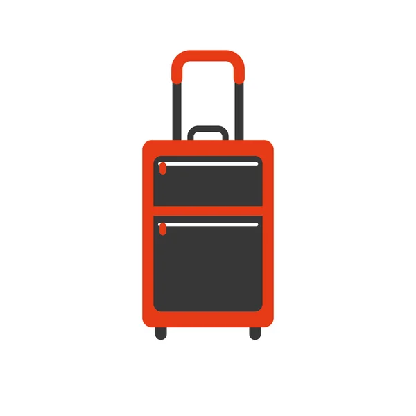 Koffer isoliertes Design — Stockvektor