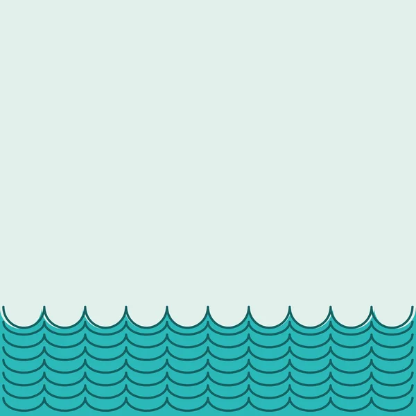해양 배경 디자인 — 스톡 벡터
