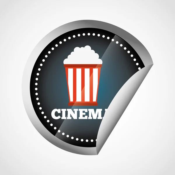 Cinema entertainment design — Stock Vector