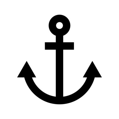 izole çapa simgesi tasarım