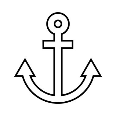 izole çapa simgesi tasarım