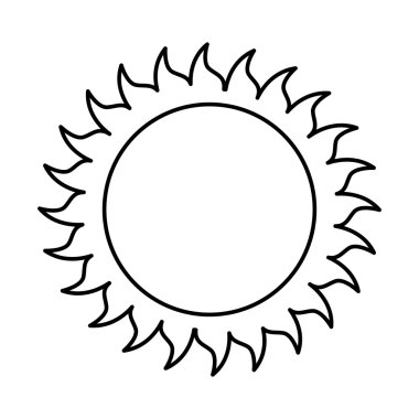 izole güneş simgesi tasarım