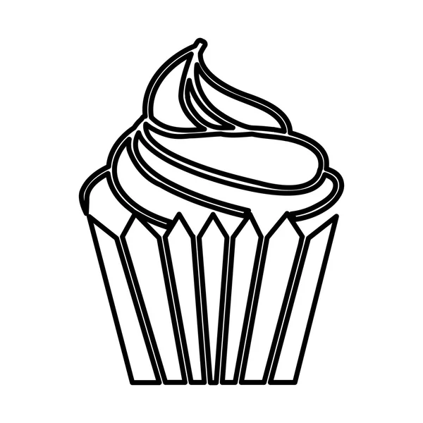 Projeto de ícone isolado cupcake — Vetor de Stock