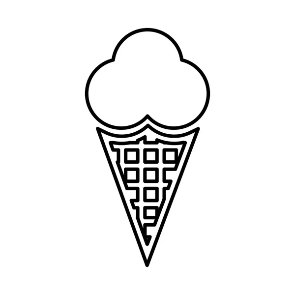 Dondurma izole tasarım — Stok Vektör