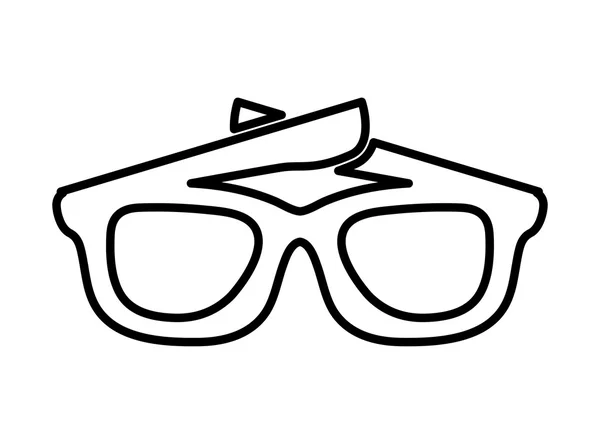 Sunglasses isolated icon design — Stock Vector