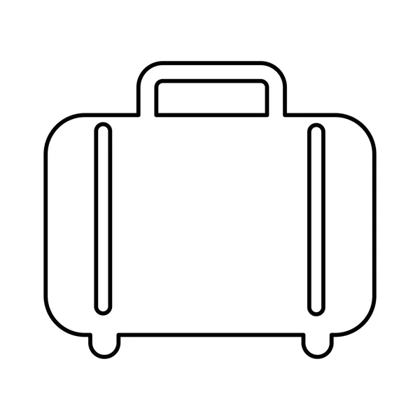 Valise isolée icône design — Image vectorielle