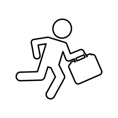 işadamı çalışan izole simgesi tasarım