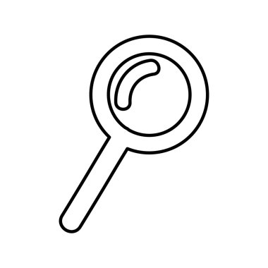 izole Büyüteç simgesi tasarım