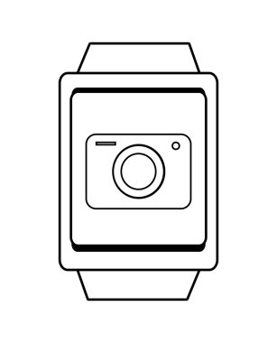 kare izlemek ve kamera simgesi,vektör grafik