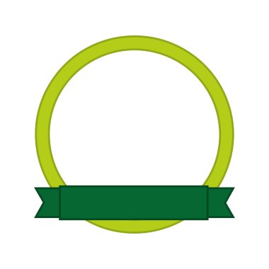 şerit izole simge tasarımı ile ekoloji etiketi