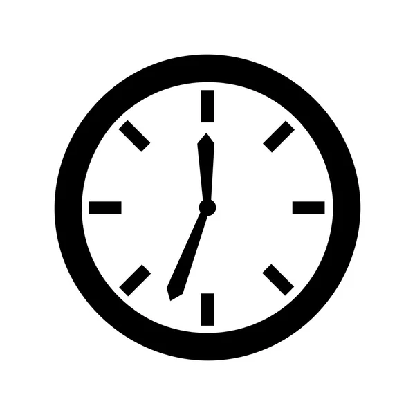 Tiempo reloj aislado icono de diseño — Archivo Imágenes Vectoriales