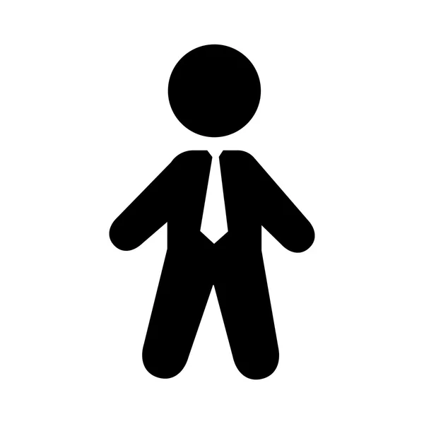 Hombre de negocios aislado icono de diseño — Vector de stock