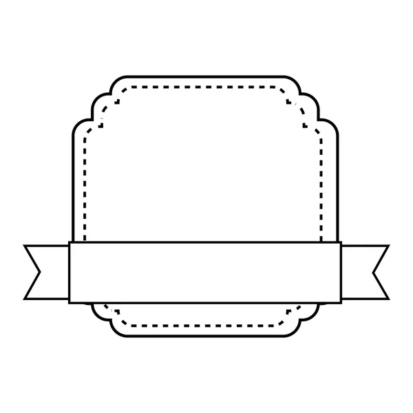 Badge avec ruban design isolé — Image vectorielle