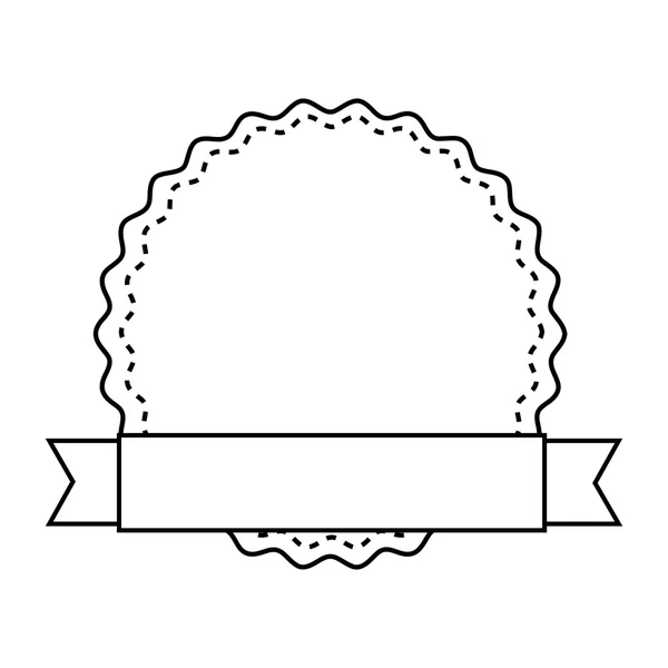 Badge avec ruban design isolé — Image vectorielle