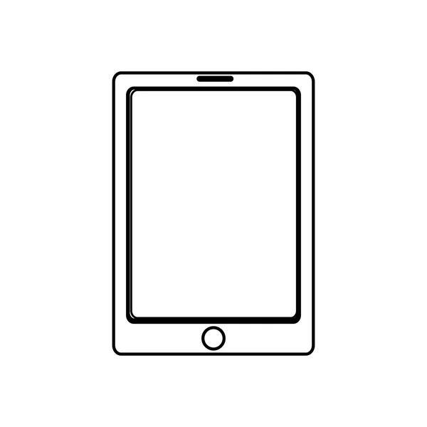 Dispositivo eletrônico isolado fundo, gráfico vetorial —  Vetores de Stock