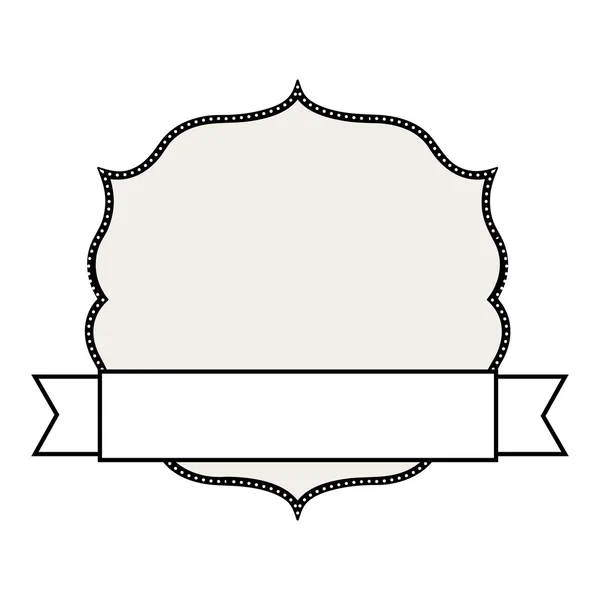 Badge met lint geïsoleerd ontwerp — Stockvector