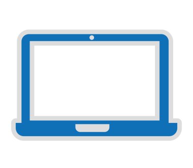 bilgisayar taşınabilir izole simgesi tasarım