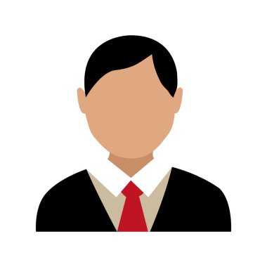 Avatar adam renkli giysileri, vektör grafiği ile