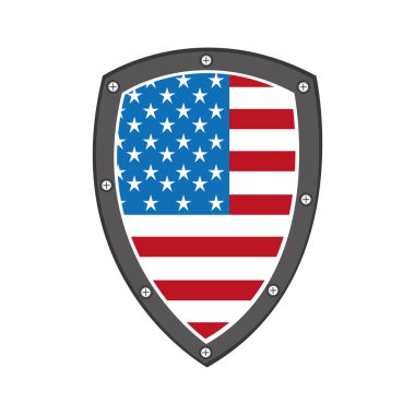 Amerika Birleşik Devletleri izole bayrak simgesi tasarım