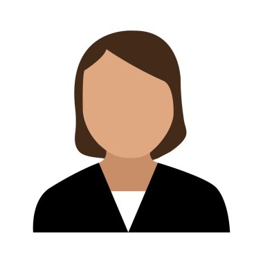 Avatar kadın renkli giysileri, vektör grafiği ile