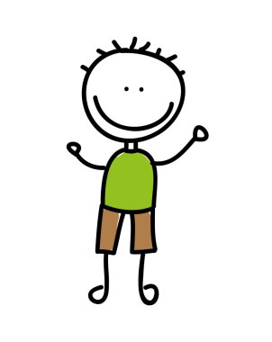 Çizim izole çocuk simgesi tasarım