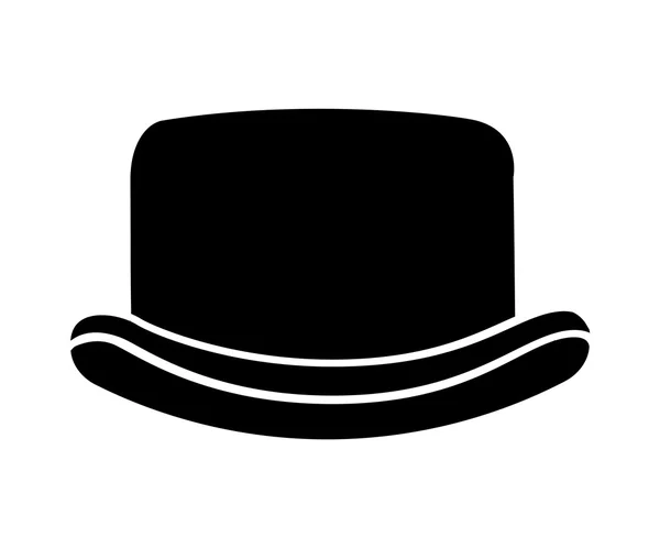 Elegante Hat hipster stijl geïsoleerd pictogram ontwerp — Stockvector