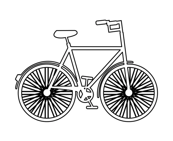 복고풍 자전거 힙스터 스타일 고립 된 아이콘 디자인 — 스톡 벡터