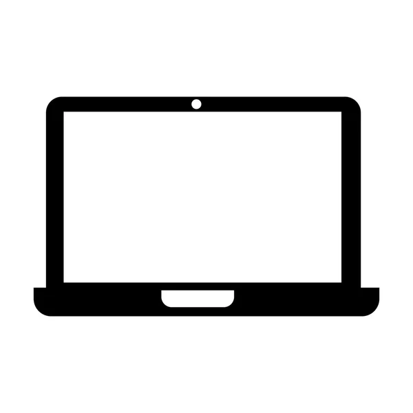 Projeto isolado portátil do ícone do computador — Vetor de Stock