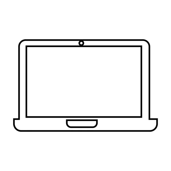 Počítač přenosný izolované ikonu design — Stockový vektor