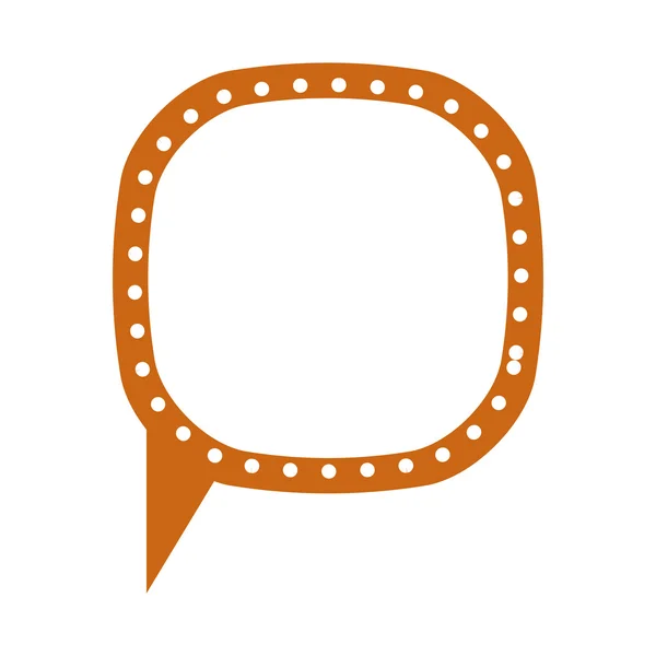 Diseño de icono de burbuja de habla retro aislado — Vector de stock