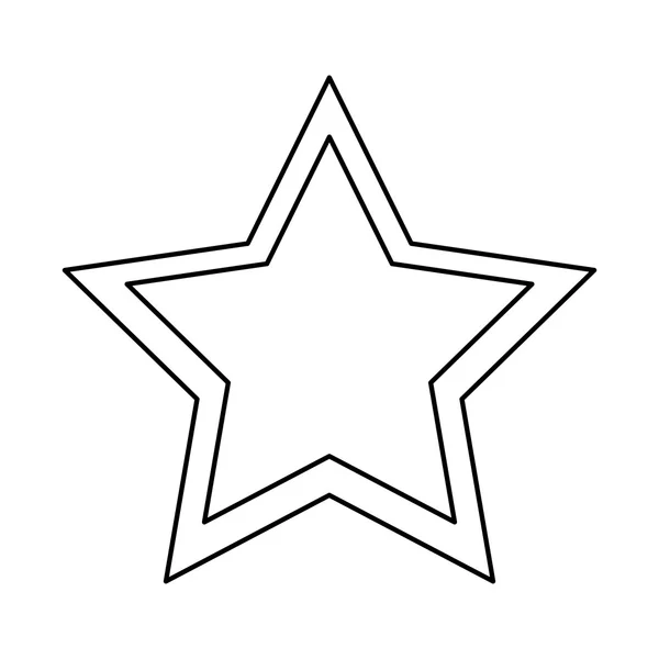 Σχεδιασμός εικονίδιο απομονωμένο αστέρι — Διανυσματικό Αρχείο