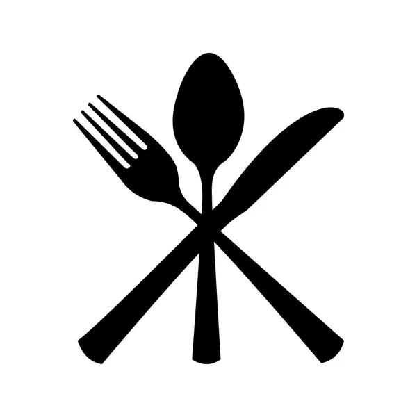 Tabel bestek geïsoleerd pictogram ontwerp — Stockvector