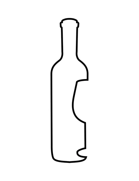 Carte des vins icône isolée design — Image vectorielle