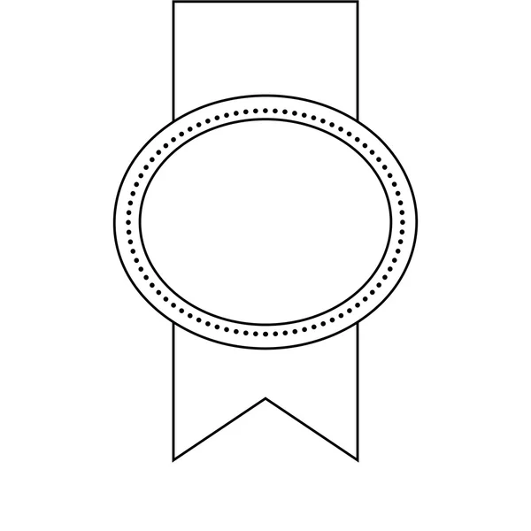 Elegante badge geïsoleerd pictogram ontwerp — Stockvector