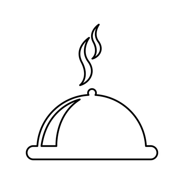 Restaurant tray isolated icon design — Stock Vector