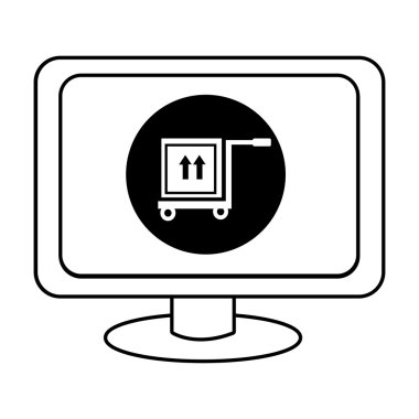 elektronik cihaz ile ticaret kutsal kişilerin resmi, vektör grafiği