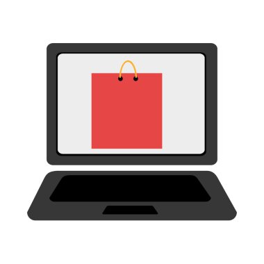 elektronik cihaz ile ticaret kutsal kişilerin resmi, vektör grafiği