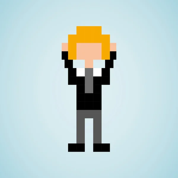 Avatar personne pixel design — Image vectorielle