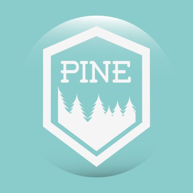 çam ormanı amblem tasarımı