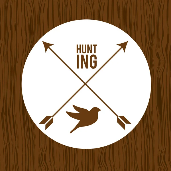 Hunting zone design — Stock Vector