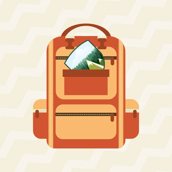 Diseño del campamento de verano — Vector de stock