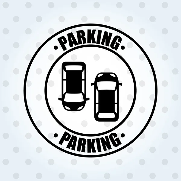 Parking zone design — Stock Vector