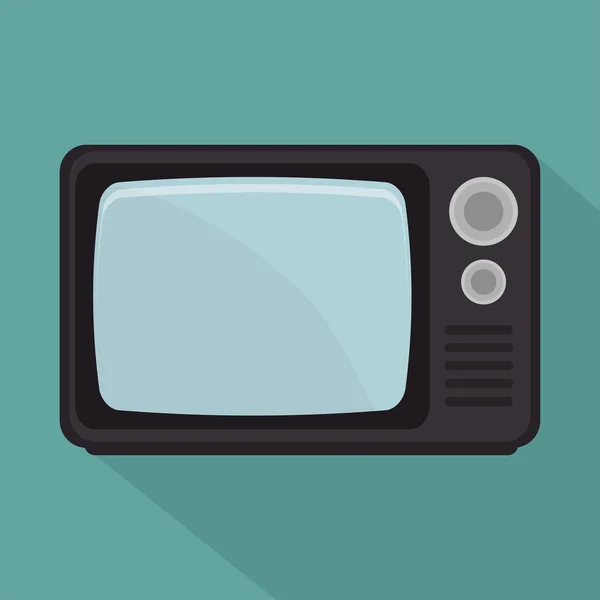Vecchio design tv — Vettoriale Stock