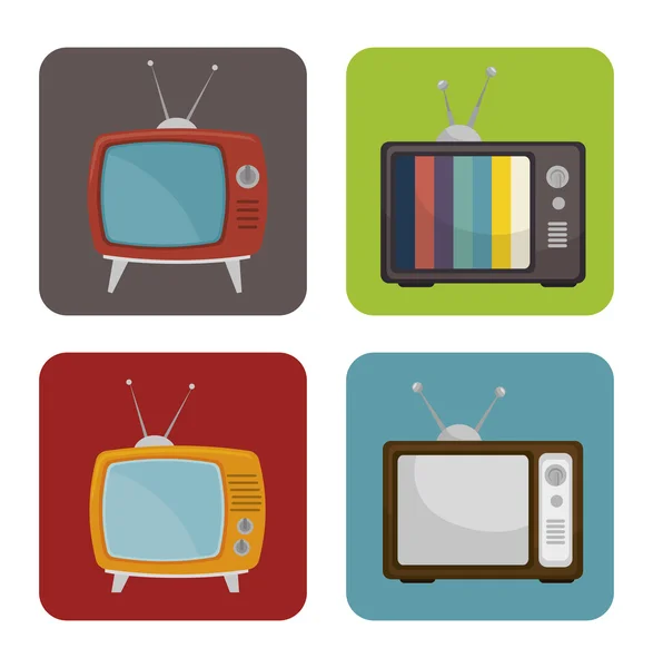 Tv design medio — Vetor de Stock
