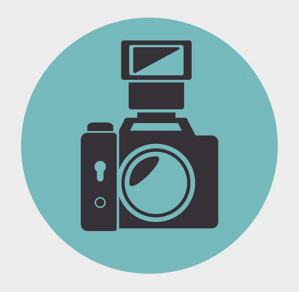 Photographic camera design — Stock Vector